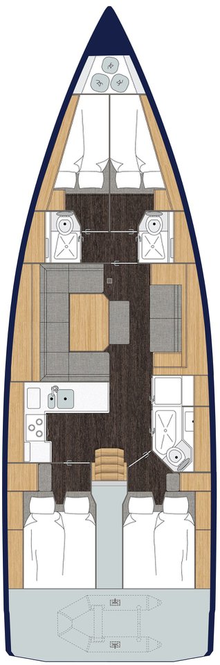 Bavaria C45 - 4 cab. - Southern Star - 2018