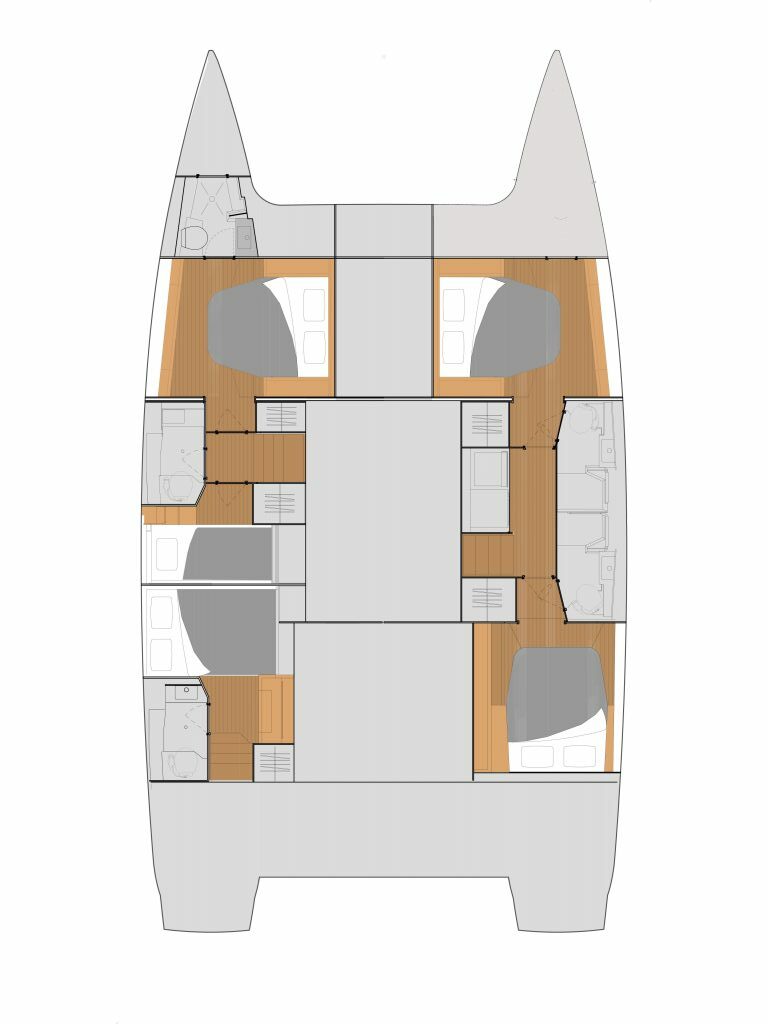 Fountaine Pajot Saona 47 - 5 cab. - Parrot Ice - 2019.