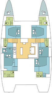 Lagoon 52 F - 6 + 2 cab.