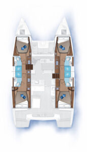 Lagoon 46 - 4 + 2 cab. - Chips All In - 2021