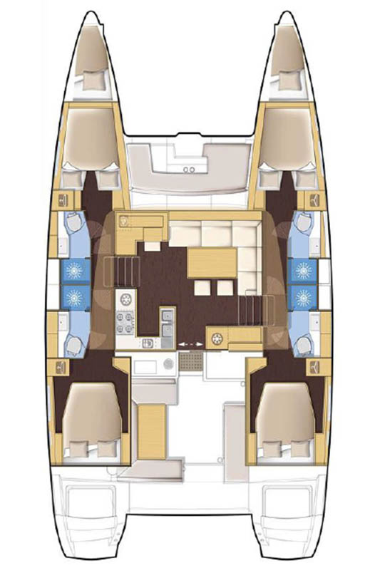 Lagoon 450 F - 4 + 2 cab. - Cristal - 2018.