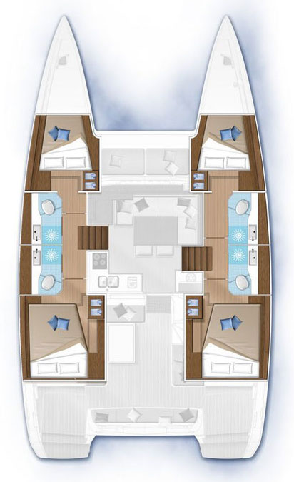 Lagoon 40 - 4 + 2 cab - Sailing Point - 2020