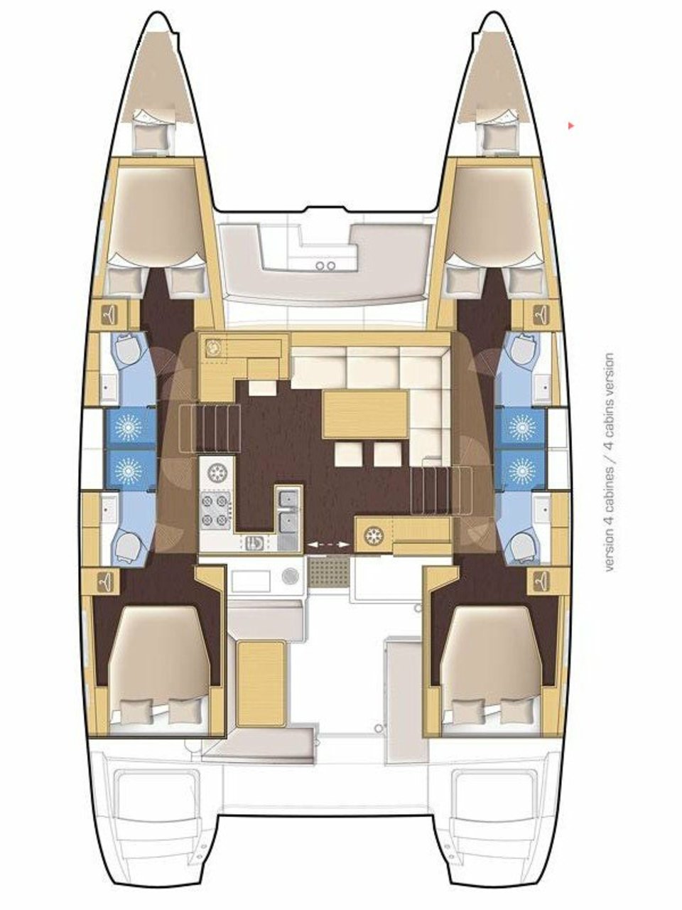 Lagoon 450 - 4 + 2 cab. - Philea - 2015