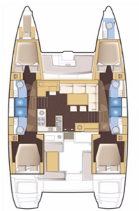 Lagoon 450 F - 4 + 1 cab. - Lluna - 2017