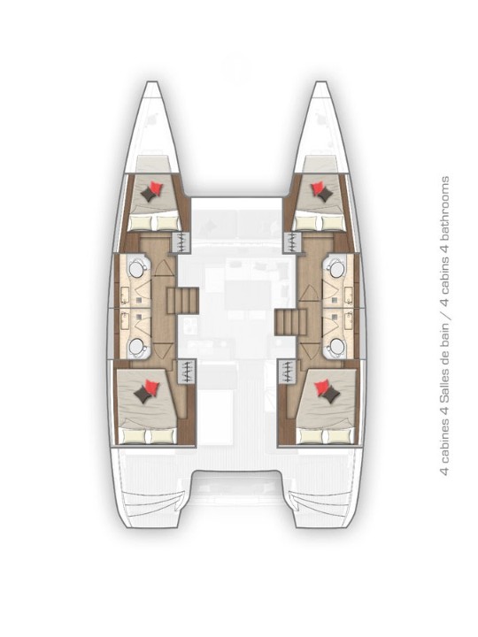 Lagoon 40 - 4 + 2 cab - Nina II - 2019