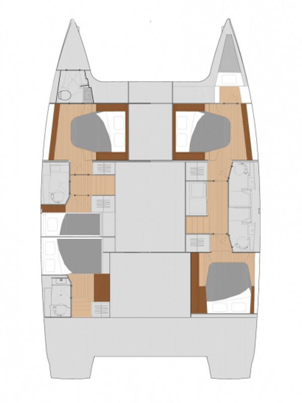 Fountaine Pajot Saona 47 Quintet - 5 + 1 cab. - Nina V - 2018