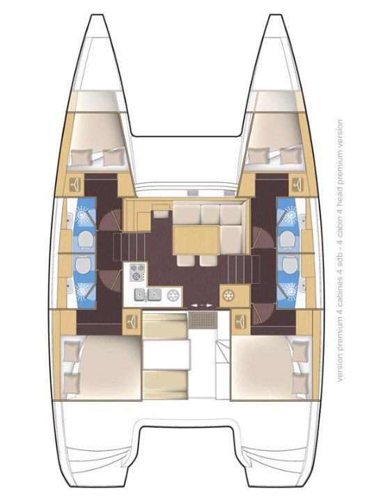 Lagoon 39 - 4 + 2 cab. - Ventus - 2016