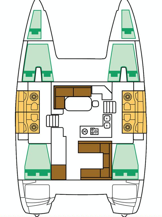 Lagoon 400 S2 - 4 + 2 cab. - Ana - 2016