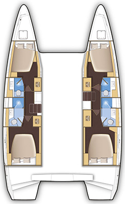 2Lagoon 42 - 4 + 2 cab. - CLASS