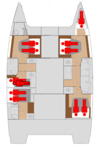 Fountaine Pajot Saona 47 Quintet - 5 + 1 cab. - Aquarius - 2019