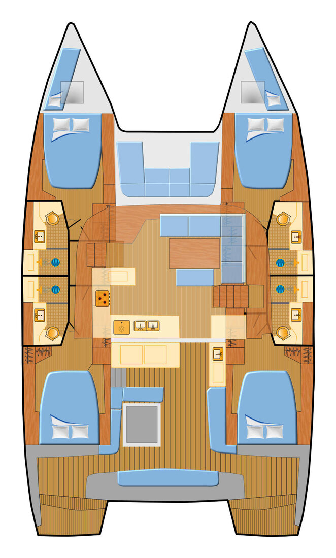 Lagoon 46 - 4 + 2 cab. - Voyager - 2022