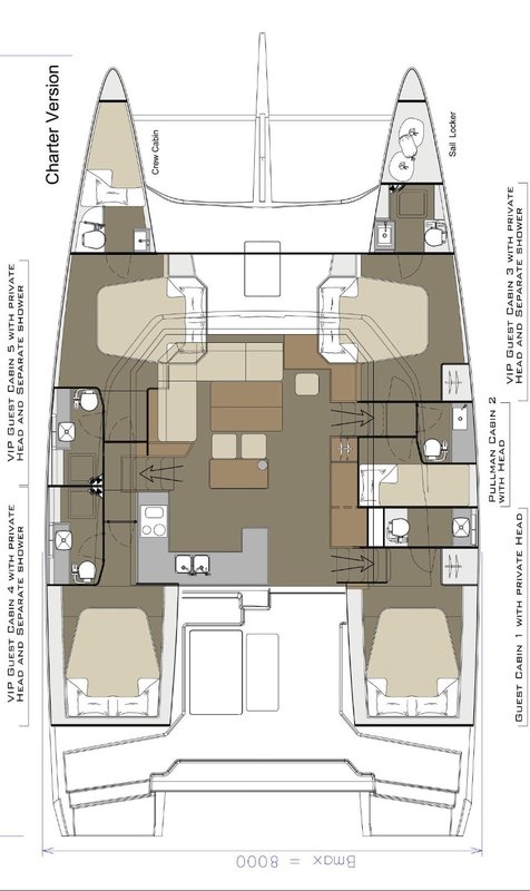 Dufour 48 Catamaran - 5 + 1 cab. - Be Mine