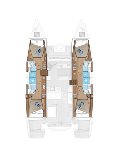 5Lagoon 46 - 4 + 2 cab. - darkelli - 2024