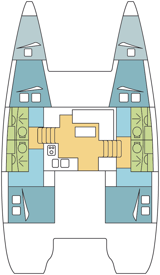 Lagoon 39 - 4 + 2 cab.