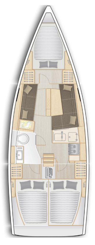 Hanse 348- 3 cab. - Gens Du Soleil - 2024