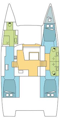 Fountaine Pajot Elba 45 - 3 cab.