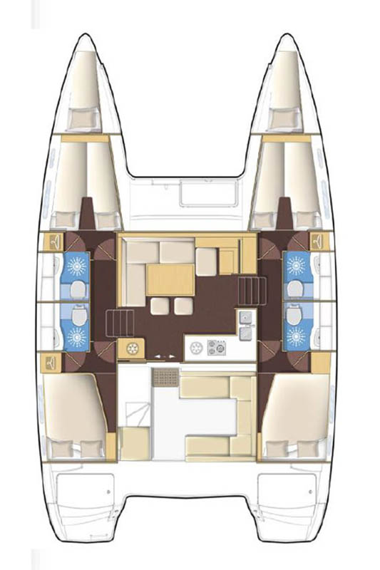 Lagoon 400 S2 - 4 + 2 cab. - Macawi - 2017