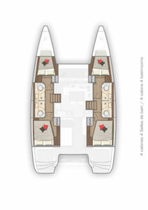 Lagoon 40 - 4 + 2 cab - Marinero - 2019