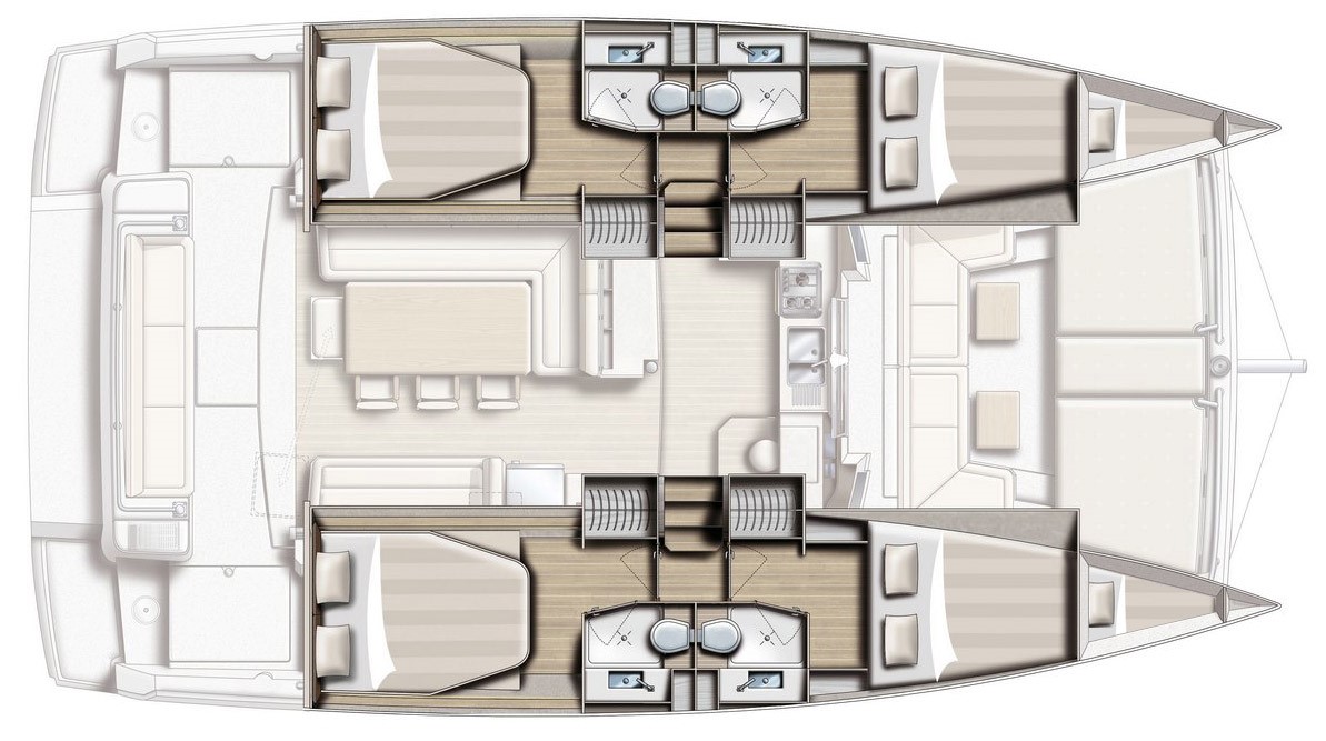 Bali 4.1 - 4 + 2 cab. - WEEsail - 2019