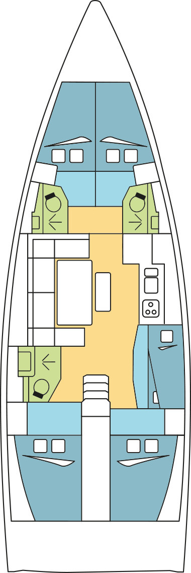 Dufour 460 GL - 5 cab. - Albatross