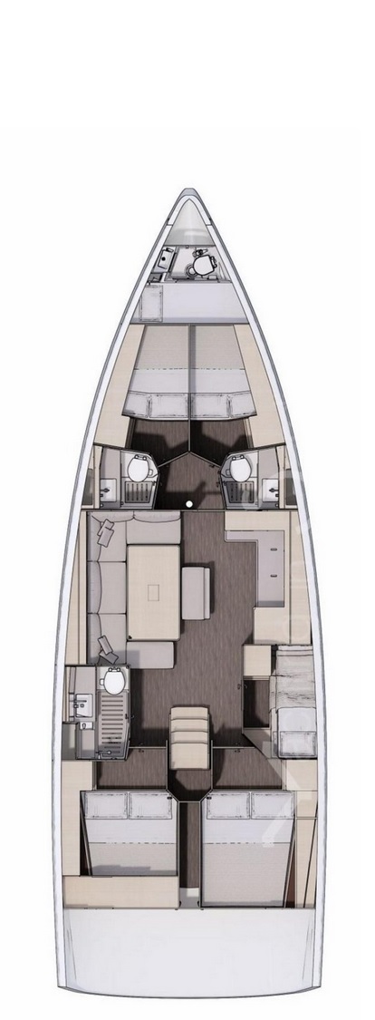 Dufour 470 - 5 + 1 cab. - Weasley - 2021