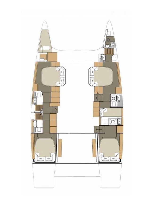 Dufour 48 Catamaran - 5 + 1 cab. - Delphinus - 2023