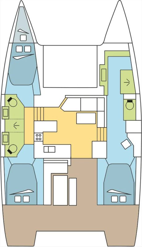 Fountaine Pajot Astrea 42 - 3 + 1 cab. - Chinook