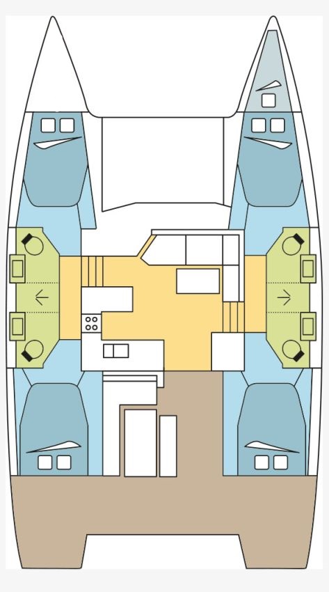 Fountaine Pajot Astrea 42 - 4 + 1 cab. - Kazanou