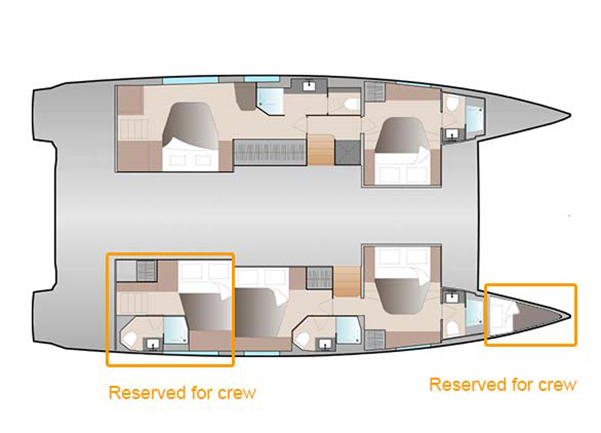 Fountaine Pajot Aura 51 - 5 + 1 cab. - Papa Charlie - 2023