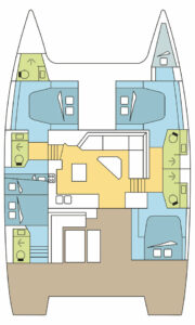 Fountaine Pajot Saona 47 Quintet - 5 + 1 cab. - Penfret