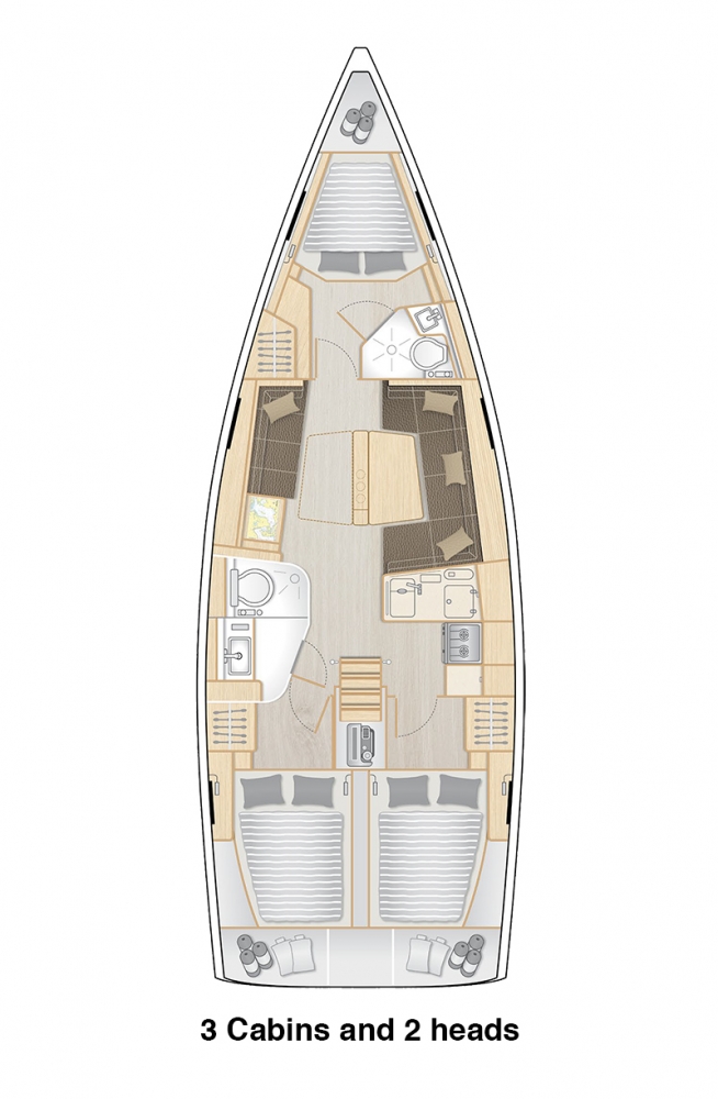 Hanse 418 - 3 cab. - Anyma - 2024