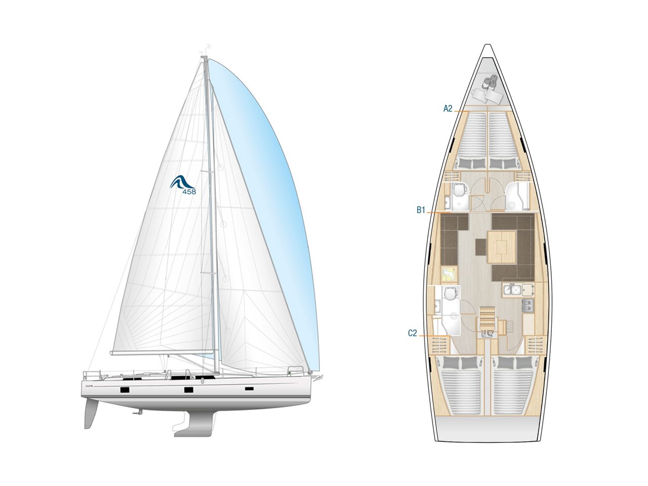 Hanse 458 - Oreo - 2019Hanse 458 - Oreo - 2019