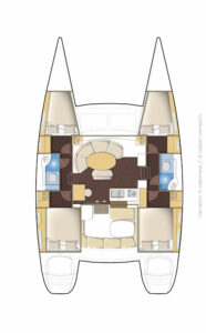 Lagoon 380 - 4 cab. - Mopy 2