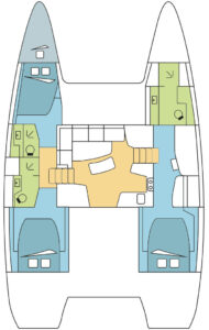 Lagoon 42 - 3 + 1 cab. - On Compass Time