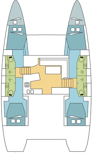 Lagoon 450 F - 4 + 2 cab. - Stella Blu