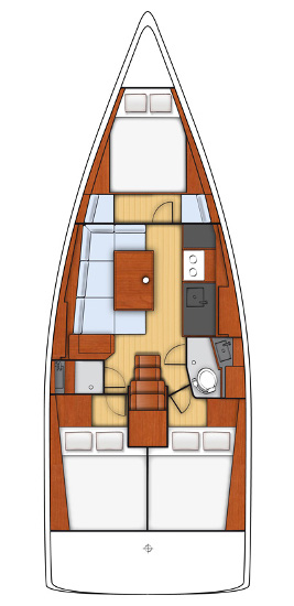 Oceanis 38 - 3 cab. - Kos 38.1 - 2015