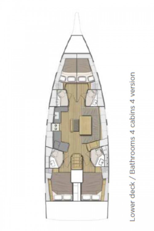 Oceanis 46.1 - 4 cab. - Eaux de Vie - 2019