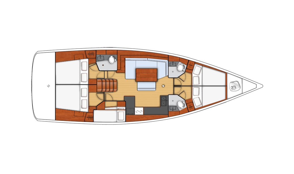 Oceanis 48 - 5 cab. - Anthea - 2015