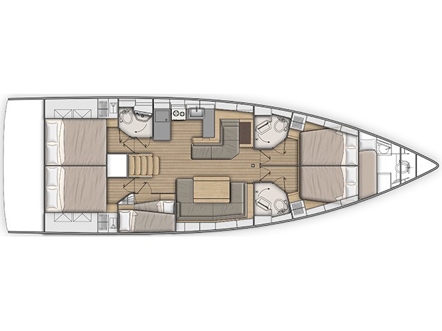 Oceanis 51.1 - 5 + 1 cab. - Elettra - 2022