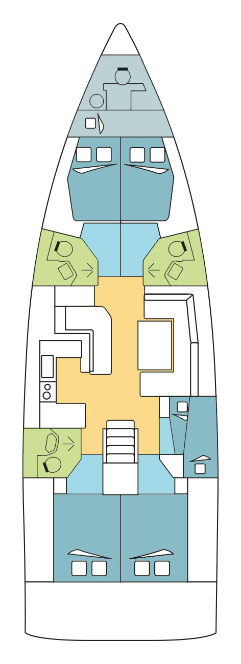 Oceanis 51.1 - 5 + 1 cab. - Klee