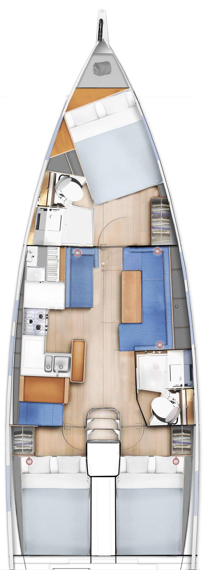 Sun Odyssey 410 - 3 cab. - Irene - 2020