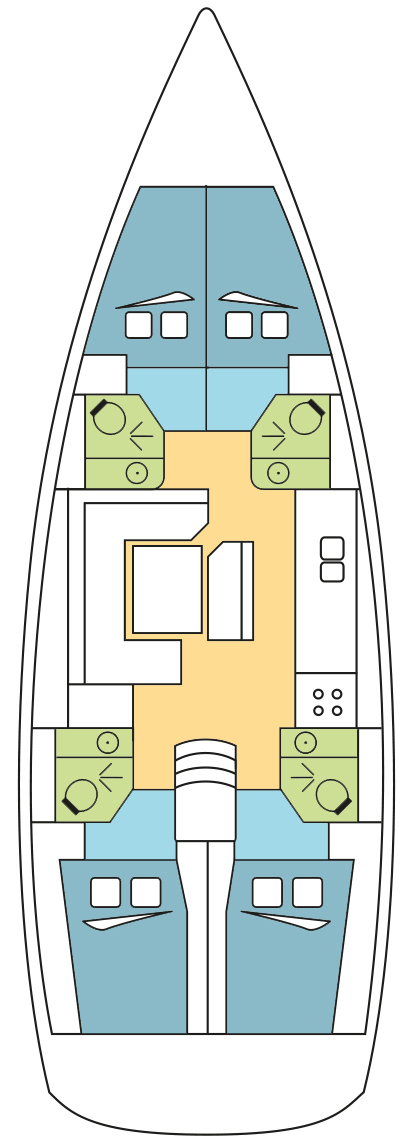 Sun Odyssey 479 - 4 cab. - Kimolos