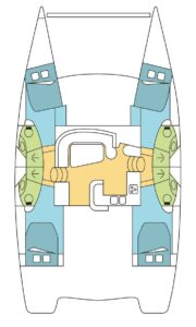 Catamaran Leopard 46 - 4 cab.