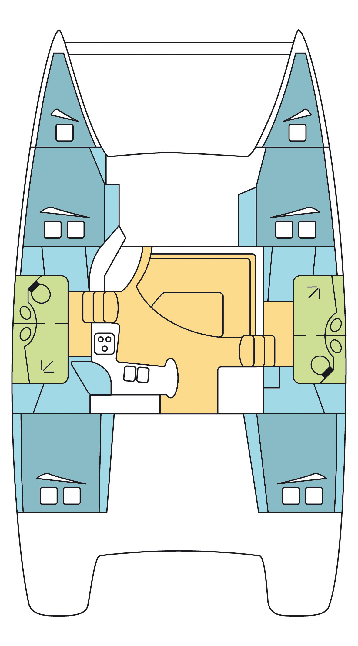 Lipari 41 - 4 + 2 cab.