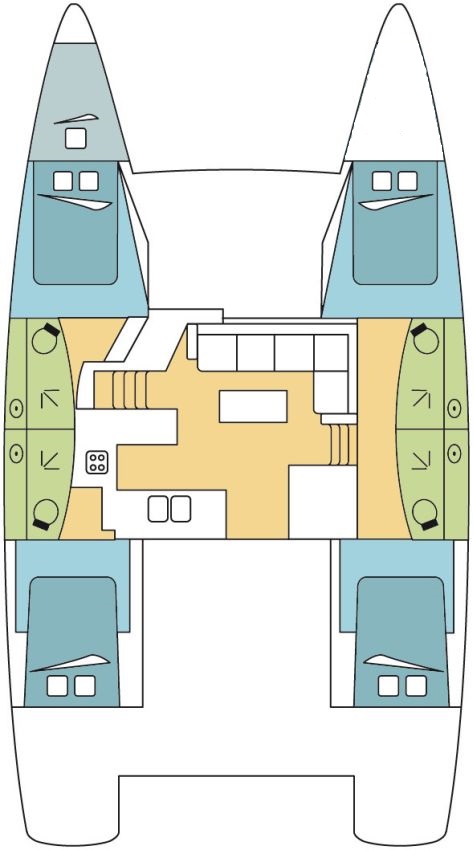 Fountaine Pajot Elba 45 - 4 + 1 cab.