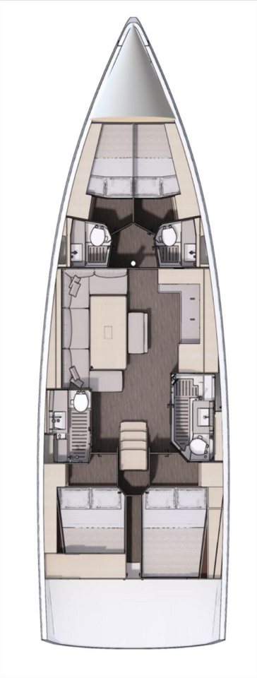 Dufour 470 - 4 cab. - Stressless - 2024