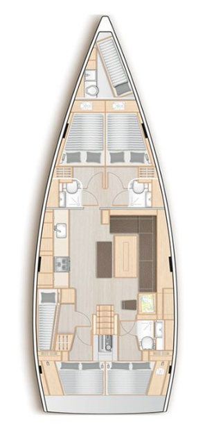 Hanse 508 - 5 + 1 cab. - Ladies G