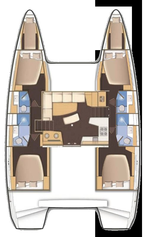 Lagoon 42 - 4 + 2 cab. - Amfitrite - 2020