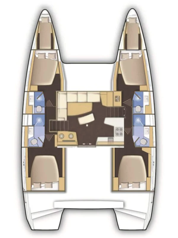 Lagoon 46 - 4 + 2 cab. - Aurora - 2024.