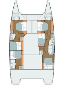 Fountaine Pajot Saba 50 - 6 + 1 cab. - Feeling Free - 2017